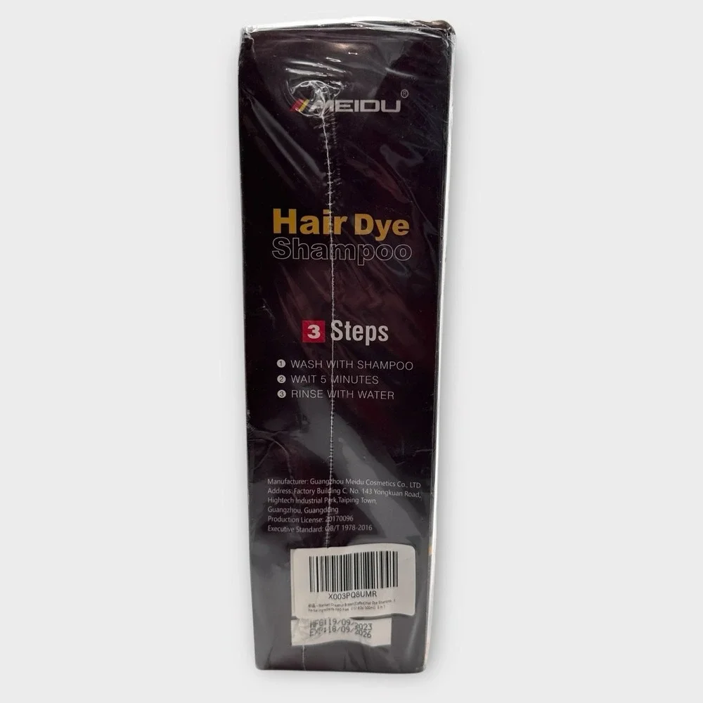 Meidu Hair Dye Color Coffee Brown 3in1‎ Shampoo Instant Color Shine Moisturizing